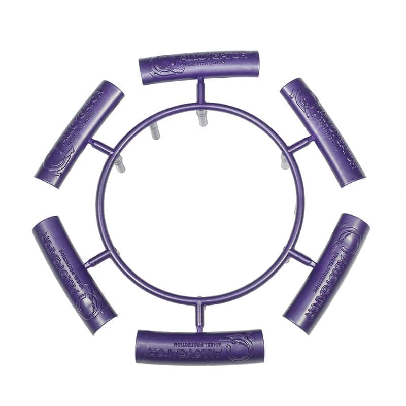 View Of 6 x Purple Joining Clips For AlloyGator Wheel Protectors