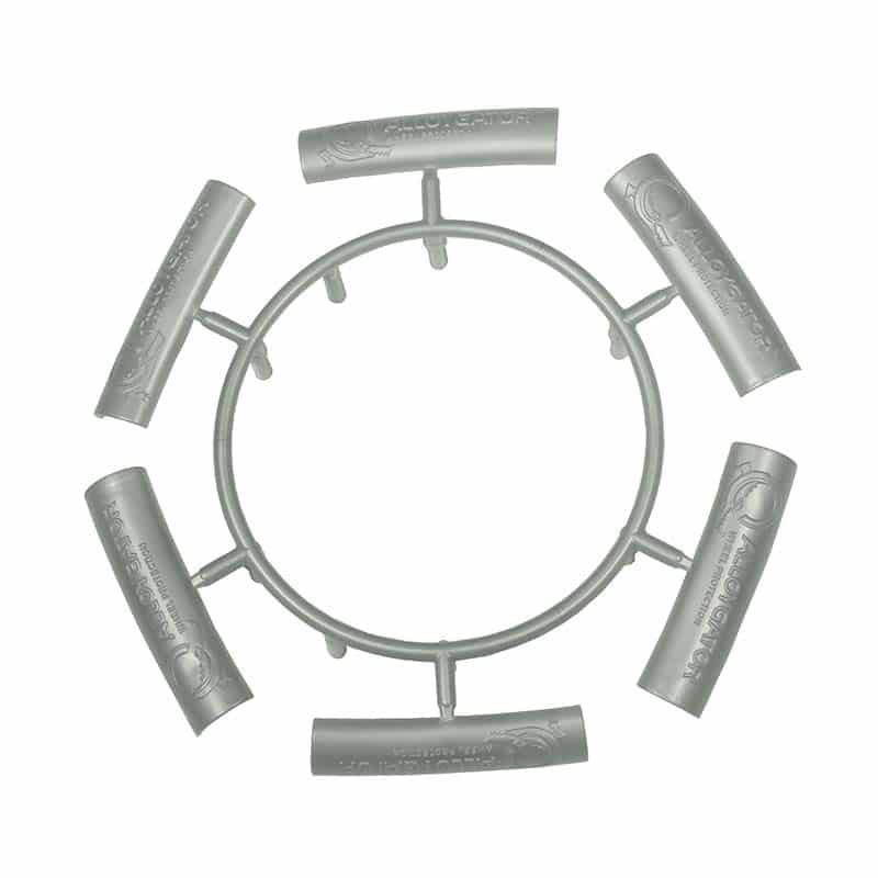 View Of 6 x Silver Joining Clips For AlloyGator Wheel Protectors