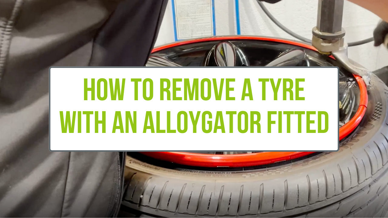 How to remove a tyre with an AlloyGator fitted