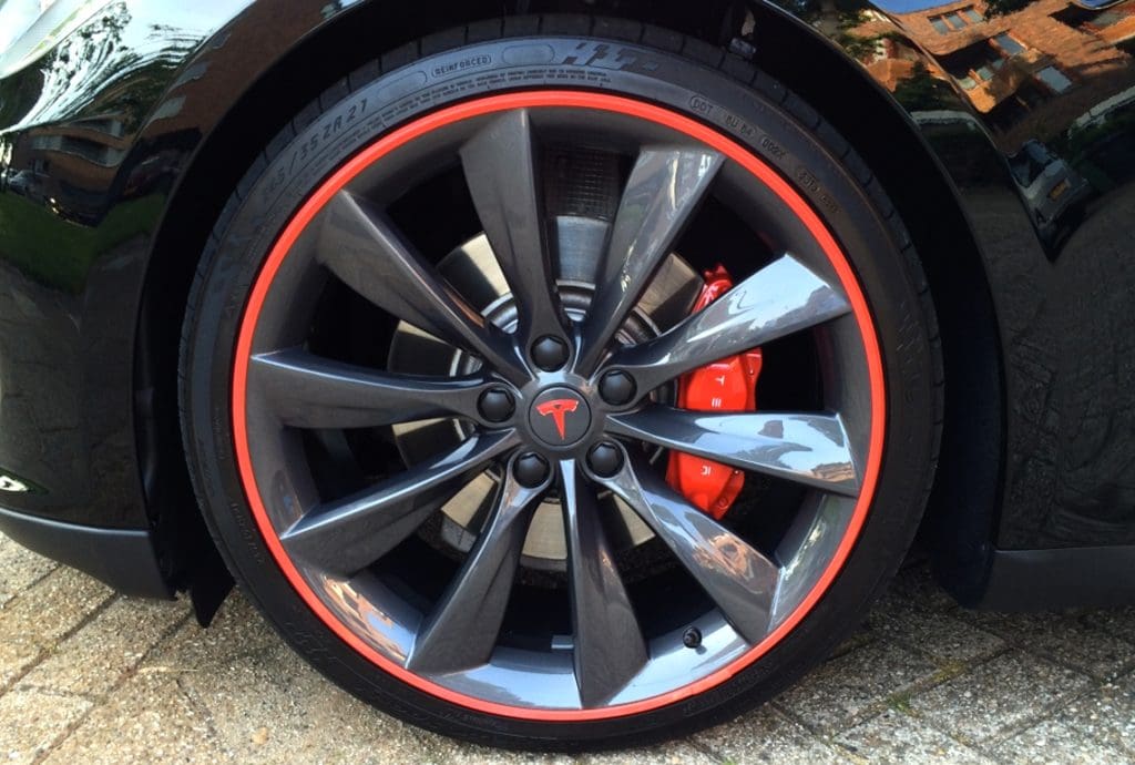 alloy wheel protection for Tesla cars